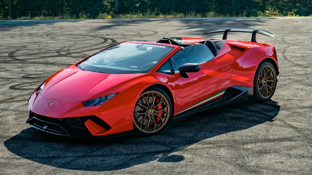 Lamborghini Huracan Performante Spyder Rental Miami Lusso